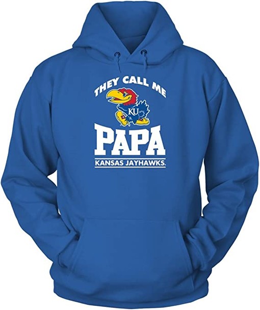 They Call Me Papa Kansas Jayhawks Hoodie - NCAA Shirts for Men and Women - Image 2