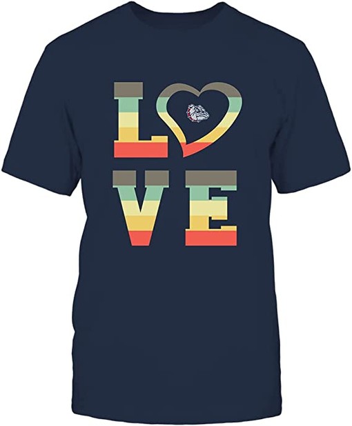 Thin Blue Line Vintage Style Bulldogs Shirt - Support Law Enforcement with Gonzaga University