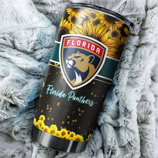 This Beautiful Sunflower Florida Panthers NHL Tumbler is a Must-Have with Personalized Tumblers