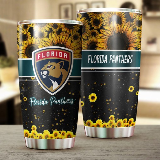 This Beautiful Sunflower Florida Panthers NHL Tumbler is a Must-Have with Personalized Tumblers - Image 2