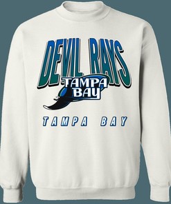 This Tampa Bay Devil Rays Retro 90's MLB Crewneck Sweatshirt Hoodie Shirt is the Perfect Gift for Fans