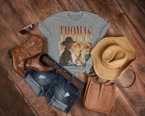 Thomas Brodie Sangster Maze Runner Tee, Anne Frank and Jojen Reed Retro Vintage Movie Shirts, Simon Thomas Brodie Shirt - Image 3