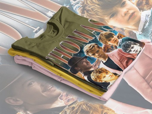 Thomas Brodie Sangster T-Shirt, Maze Runner Tees and Anne Frank Retro Vintage Movie Shirts, Classic Movie T Shirts - Image 4