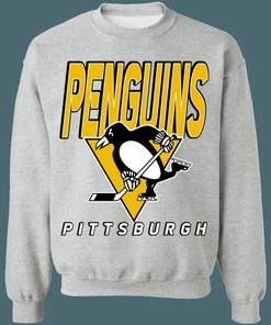 Throwback Pittsburgh Penguins NHL Sweatshirt Hoodie T-Shirt - Classic Design for Hockey Enthusiasts