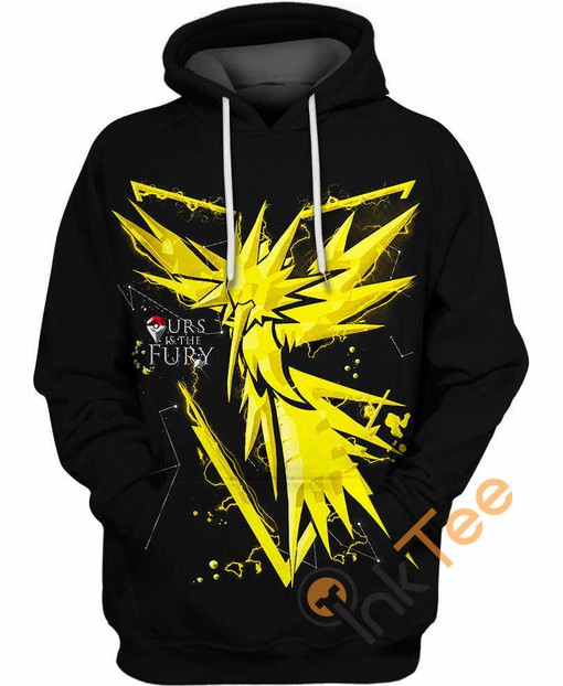 Thunder Strikes with 3D Hoodie of Zapdos Design