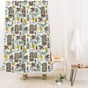 Tiki Hawaiian Shower Curtain | Mid Century Modern Bath Decor | Travel Shower Curtain