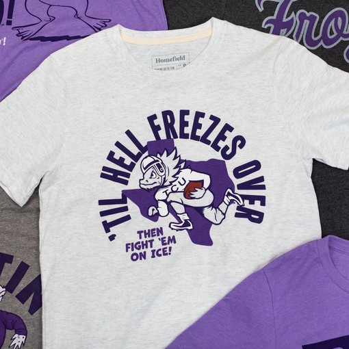 Til Hell Freezes Over TCU Football Tee - NCAA Shirt for Fans that Love TCU Football, TCU Student Gifts Included - Image 2