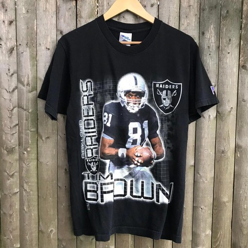 Tim Brown Oakland Raiders Vintage Style Pro Player Sweatshirt T-shirt, NCAA Football Teams Gifts for Fans