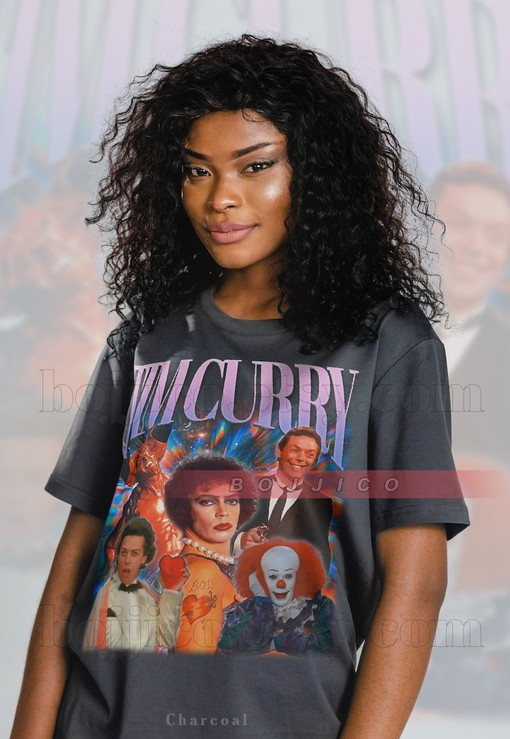 Tim Curry Homage Sweatshirt, Vintage and Homage Shirt, Tim Curry Fan Tees, Minimalist Movie Shirts