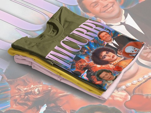Tim Curry Homage Sweatshirt, Vintage and Homage Shirt, Tim Curry Fan Tees, Minimalist Movie Shirts - Image 4