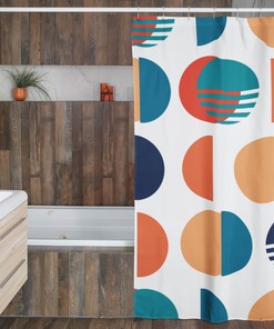 Timeless Mid Century Modern Shower Curtains - MCM Shower Accessory with Retro Style