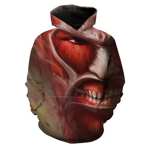 Titan Attack On Titan Anime Hoodie with 3D All Over Print in Stunning Design