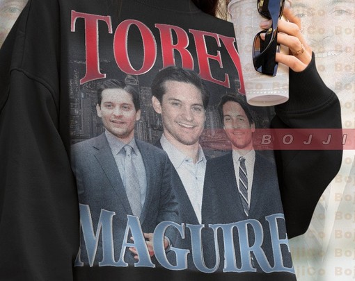 Tobey Maguire Poster Sweatshirt, Vintage Tobey Maguire Sweatshirt, Bully Maguire Shirt, Andrew Garfield Gift - Image 4