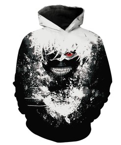 Tokyo Ghoul Hoodie with Ken Kaneki 3D Print - Epic Design