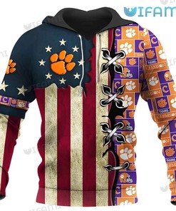 Tom And Jerry Clemson Tigers 3D Hoodie All Over Print for Fans