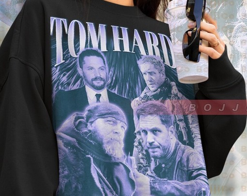 Tom Hardy Fan Sweatshirt, Vintage 90s Tom Hardy Homage Sweater - Image 4