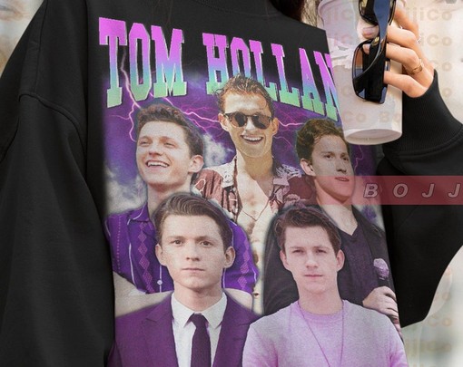 Tom Holland Fans Sweatshirt, Homage sweater, Tom Holland Retro Tees, Funny Movie Shirts, Movie Fans Gifts - Image 4