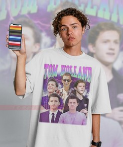 Tom Holland Retro Sweater, Tom Holland Homage Tshirt, Tom Holland Fan Tees, Classic Movie T Shirts
