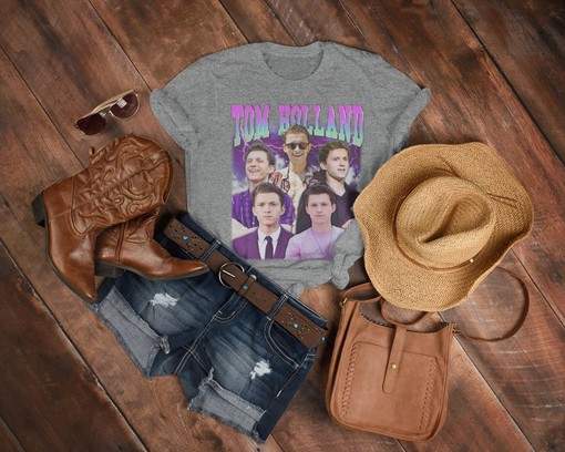Tom Holland Retro Sweater, Tom Holland Homage Tshirt, Tom Holland Fan Tees, Classic Movie T Shirts - Image 3