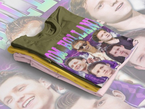 Tom Holland Retro Sweater, Tom Holland Homage Tshirt, Tom Holland Fan Tees, Classic Movie T Shirts - Image 4