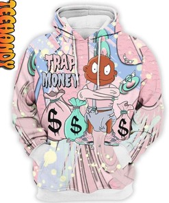 Tommy Diamond Trap Money 3D Hoodie with Retro Easter Vibes