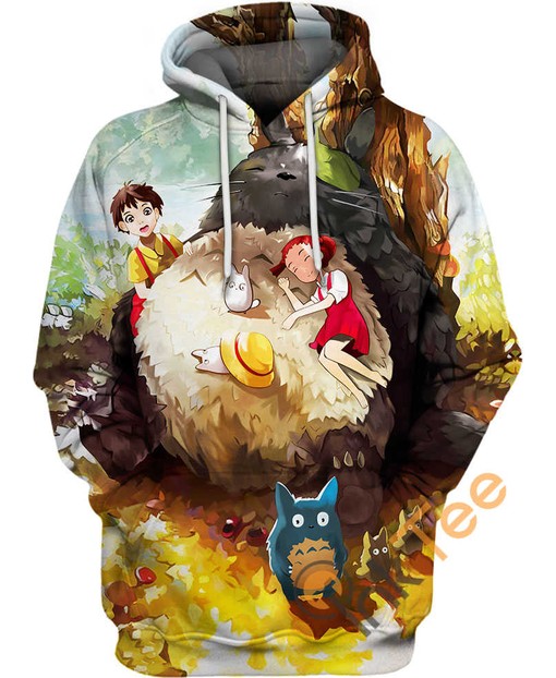 Tonari No Totoro Forest Spirit 3D Hoodie - Perfect for Fans of the Classic Movie