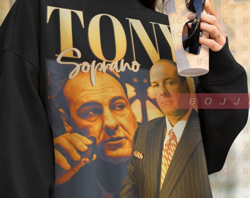 Tony Soprano Homage Sweater, Tony Soprano Fans Gift, Vintage Sweater, Retro 90s Sweatshirt, Minimalist Movie Shirts. - Image 4
