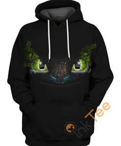 Toothless Face 3D Printed Hoodie - Must-Have for Dragon Fans