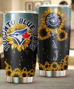 Toronto Blue Jays Bloom Lovers Sunflower MLB Tumbler with Logo for Fans Everywhere