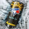Toronto Blue Jays MLB Tumbler with Exceptional Sunflower Design and Iconic MLB Logo