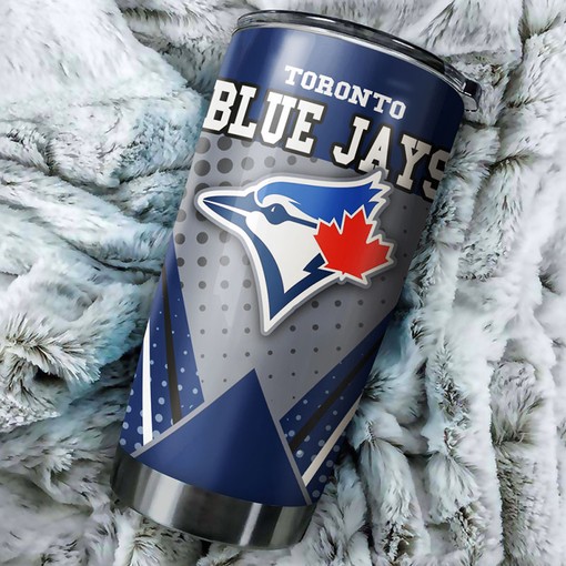 Toronto Blue Jays MLB Tumbler with Unique and Custom Design for Baseball Lovers and MLB Logo