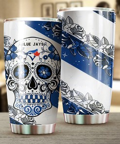 Toronto Blue Jays Skull Design MLB Tumbler with a Unique and MLB Design
