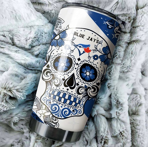 Toronto Blue Jays Skull Design MLB Tumbler with a Unique and MLB Design - Image 2