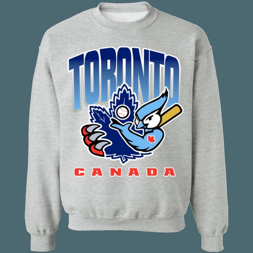 Toronto Blue Jays x Leafs x Raptors MLB/NHL/NBA Mash-Up Sweatshirt Hoodie - Unisex Design - Image 2