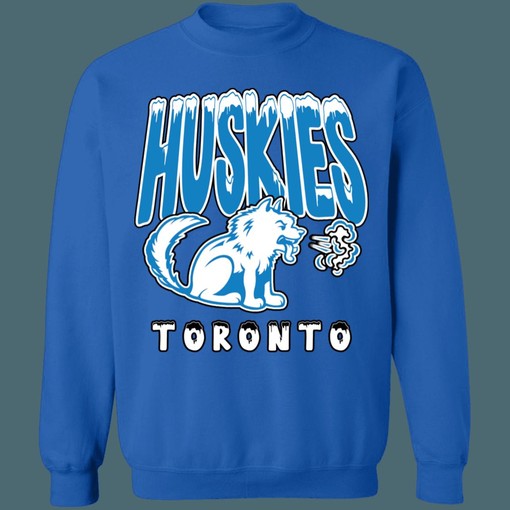Toronto Huskies NBA Distressed Graphic Sweatshirt Hoodie - Vintage Style