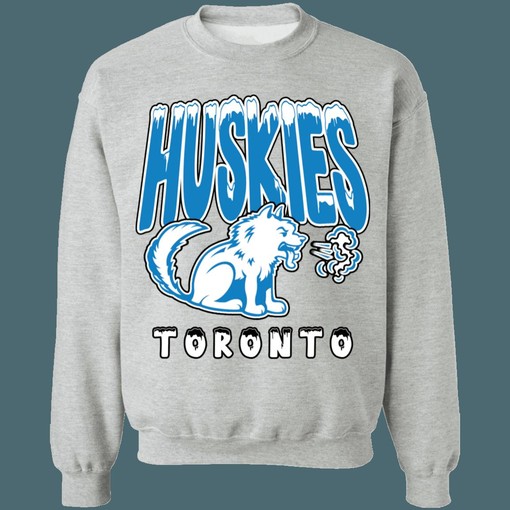Toronto Huskies NBA Distressed Graphic Sweatshirt Hoodie - Vintage Style - Image 2