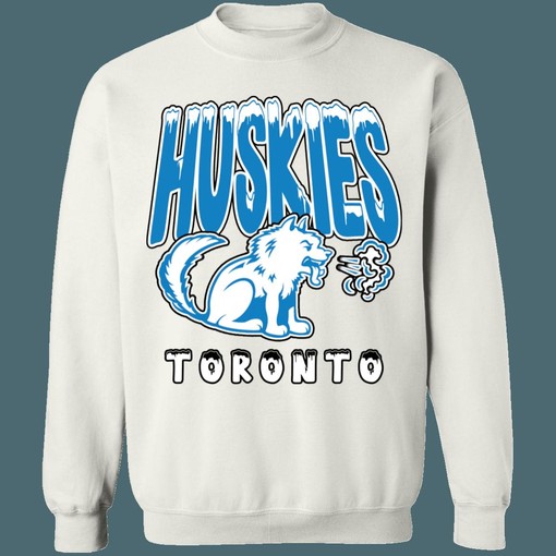 Toronto Huskies NBA Distressed Graphic Sweatshirt Hoodie - Vintage Style - Image 4