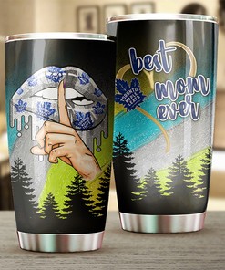 Toronto Maple Leafs NHL Tumbler Personalized Best Mom Ever Tumbler with NHL Logo, Perfect for Fans