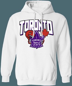 Toronto Raptors X Maple Leafs NHL NBA Hoodie Sweatshirt Sport Shirt