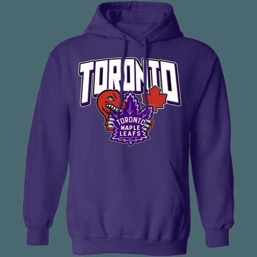 Toronto Raptors X Maple Leafs NHL NBA Hoodie Sweatshirt Sport Shirt - Image 2