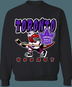 Toronto Raptors X Maple Leafs Retro NBA/NHL Sweatshirt Hoodie T-Shirt for Hockey Lovers