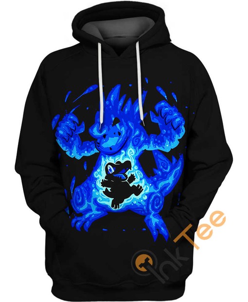 Totodile and Croconaw Pokemon Hoodie with 3D All Over Print for Fans