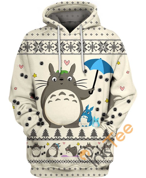 Totoro Christmas Hoodie with 3D Print - Perfect for the Holidays