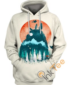 Totoro Landscape 3D Printed Hoodie for Men and Women - Perfect for Adventure Lovers