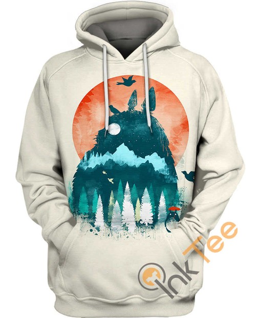 Totoro Landscape 3D Printed Hoodie for Men and Women - Perfect for Adventure Lovers