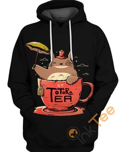 Totoro Tea Lovers Hoodie in 3D Design - Must-Have for Tea Enthusiasts