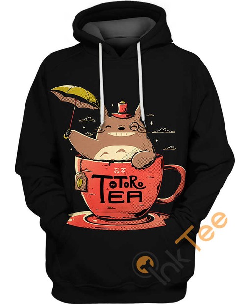 Totoro Tea Lovers Hoodie in 3D Design - Must-Have for Tea Enthusiasts