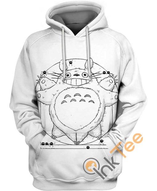 Totoro Vitruvian Hoodie with 3D Print - Great for Art and Science Lovers