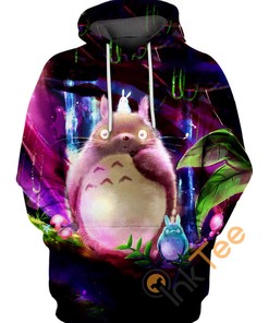 Totoro and Friends All Over Print Hoodie in 3D Design - Great for Kids and Adults