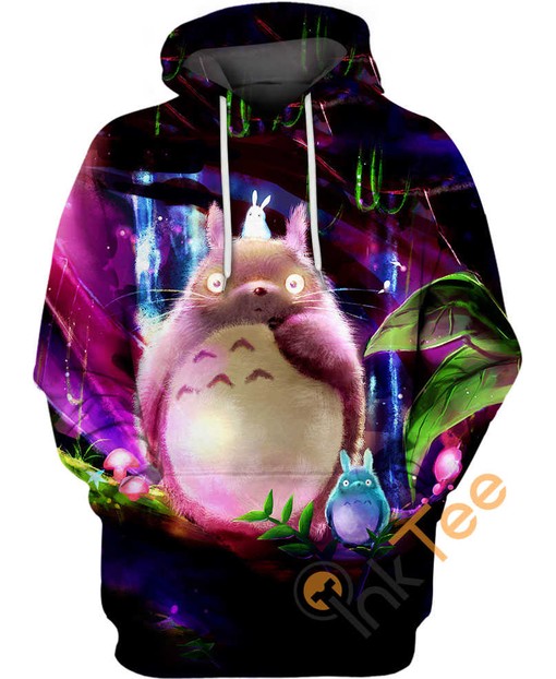 Totoro and Friends All Over Print Hoodie in 3D Design - Great for Kids and Adults